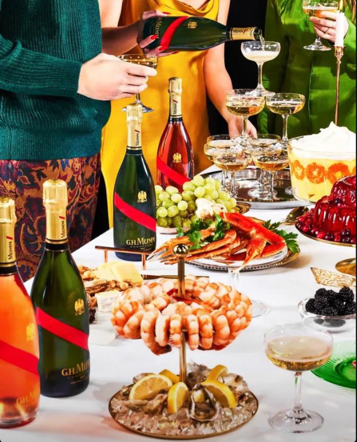 GH Mumm champagne feast